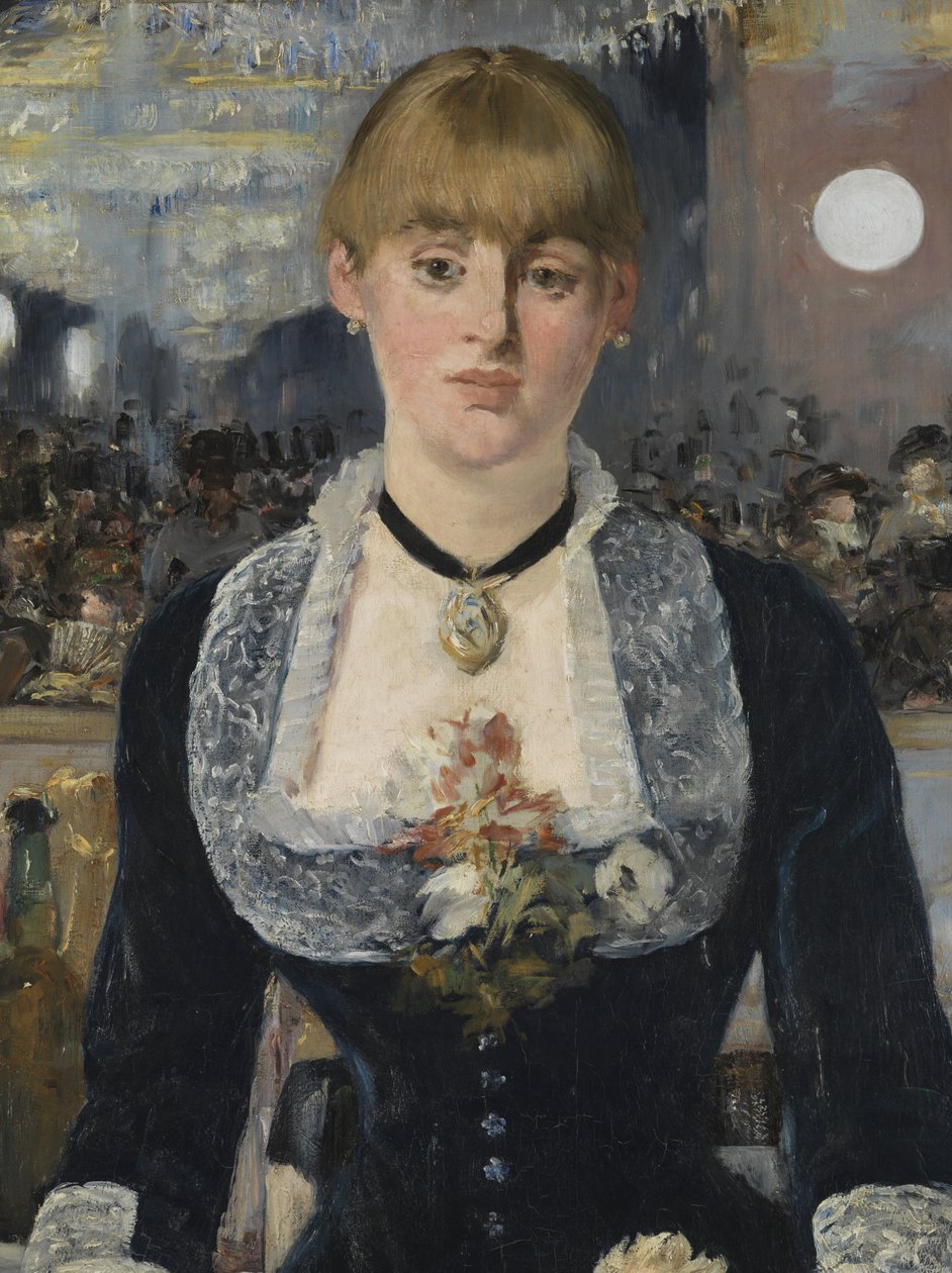 Um bar no Folies-Bergere, 1881-82 (detalhe de 2536) de Édouard Manet