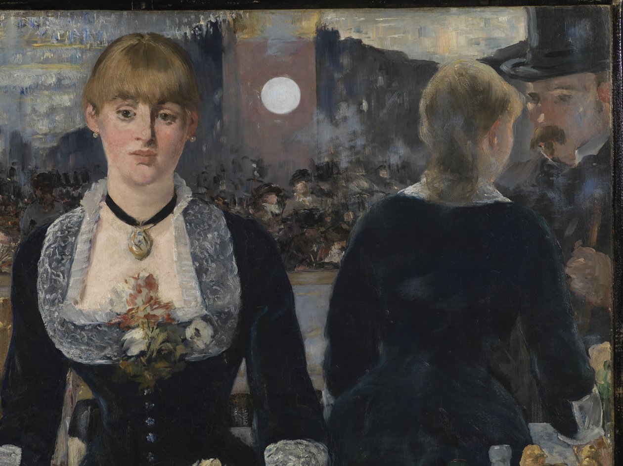 Um bar no Folies-Bergere, 1881-82 (detalhe de 2536) de Édouard Manet