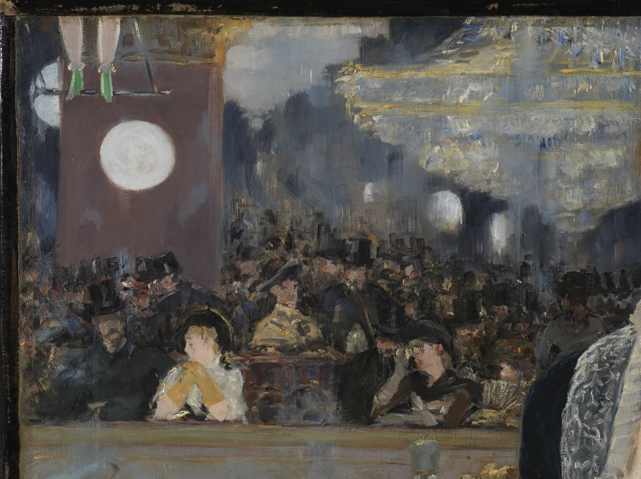 Um bar no Folies-Bergere, 1881-82 (detalhe de 2536) de Édouard Manet