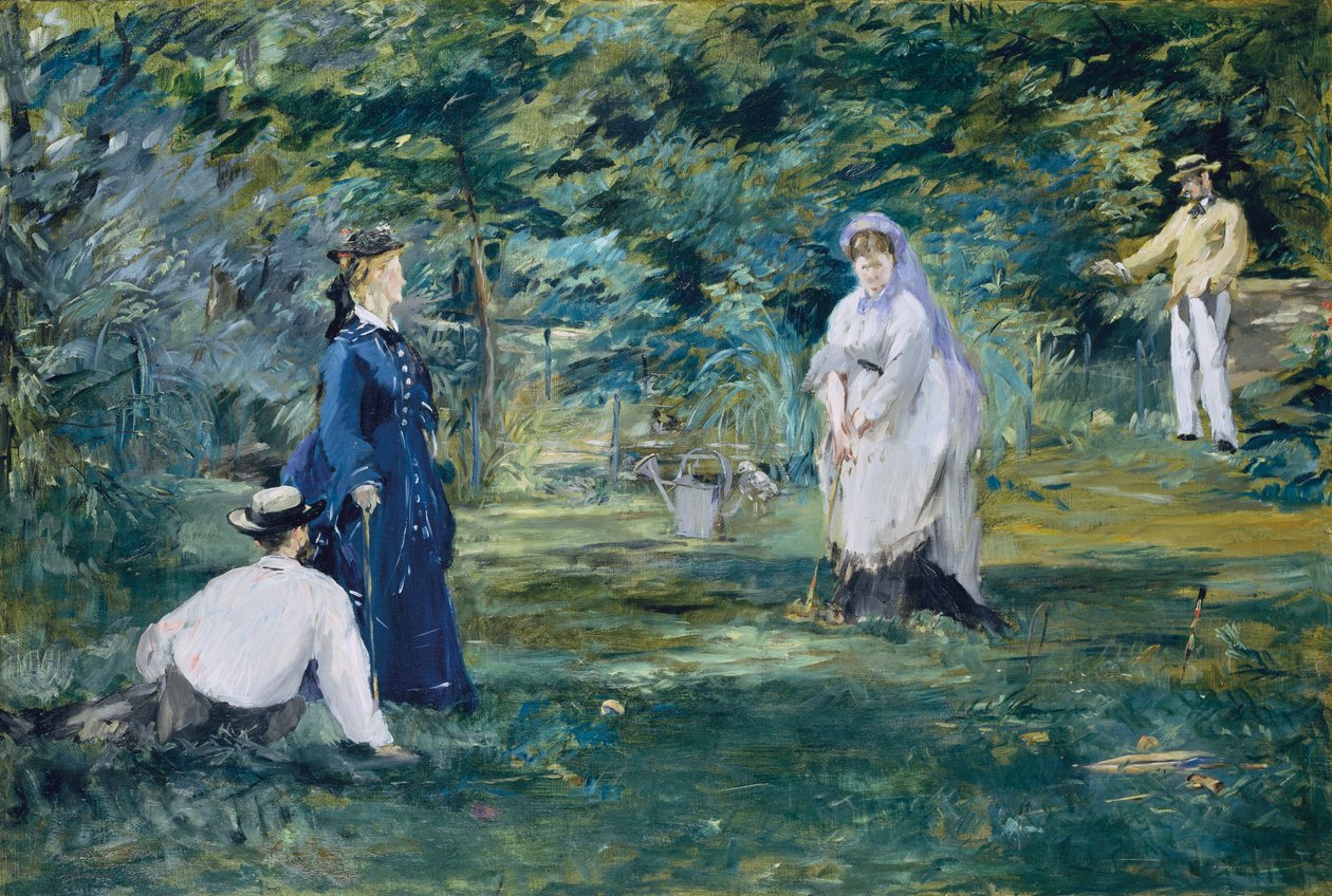 Um jogo de croquete de Édouard Manet