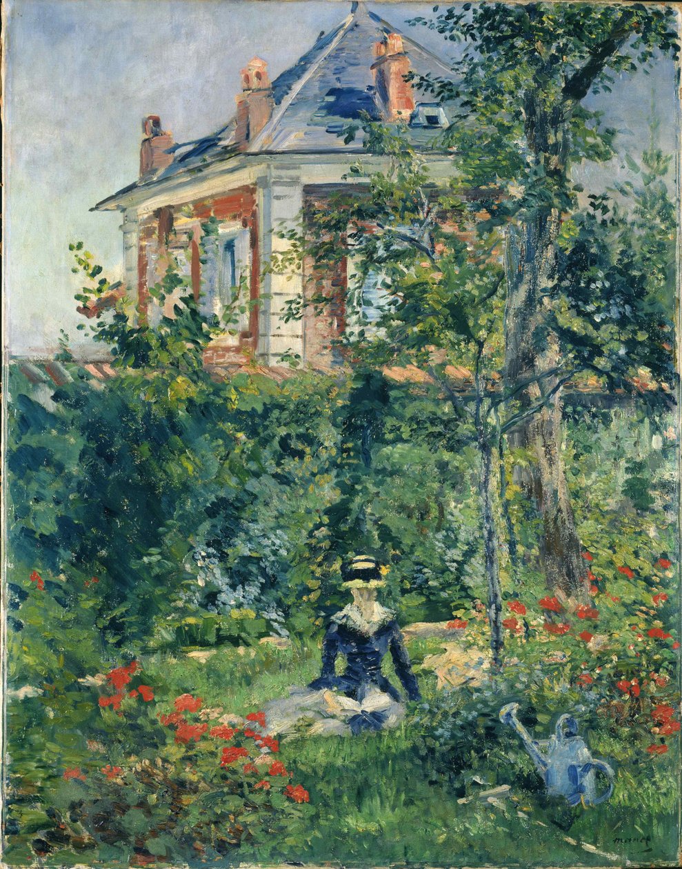 Um recanto de jardim em Bellevue de Édouard Manet