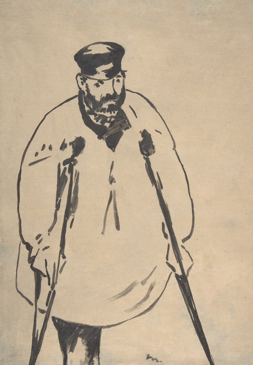 Um homem de muletas, 1878. de Édouard Manet