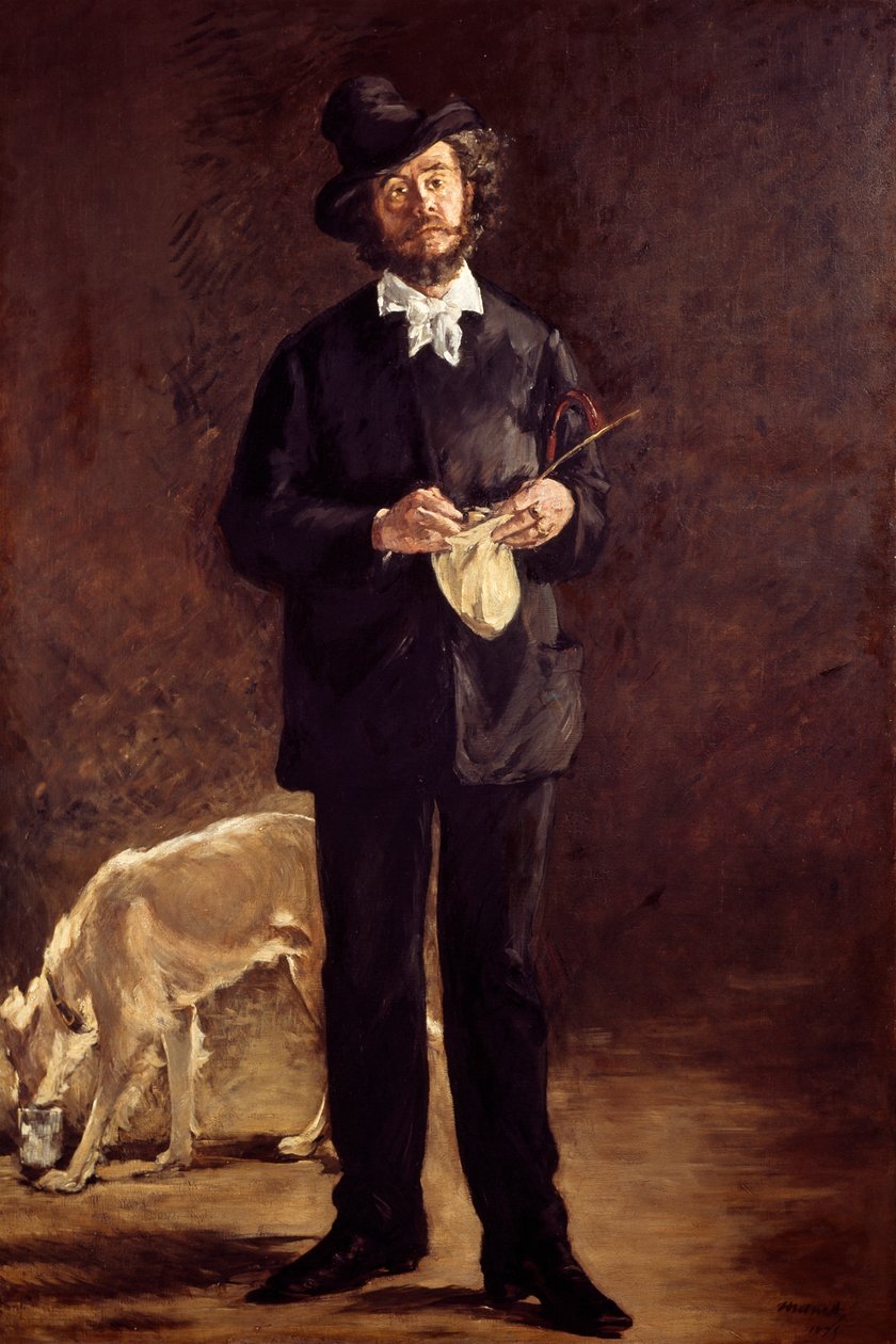 Artista (retrato do pintor, Marcellin Desboutin) de Édouard Manet