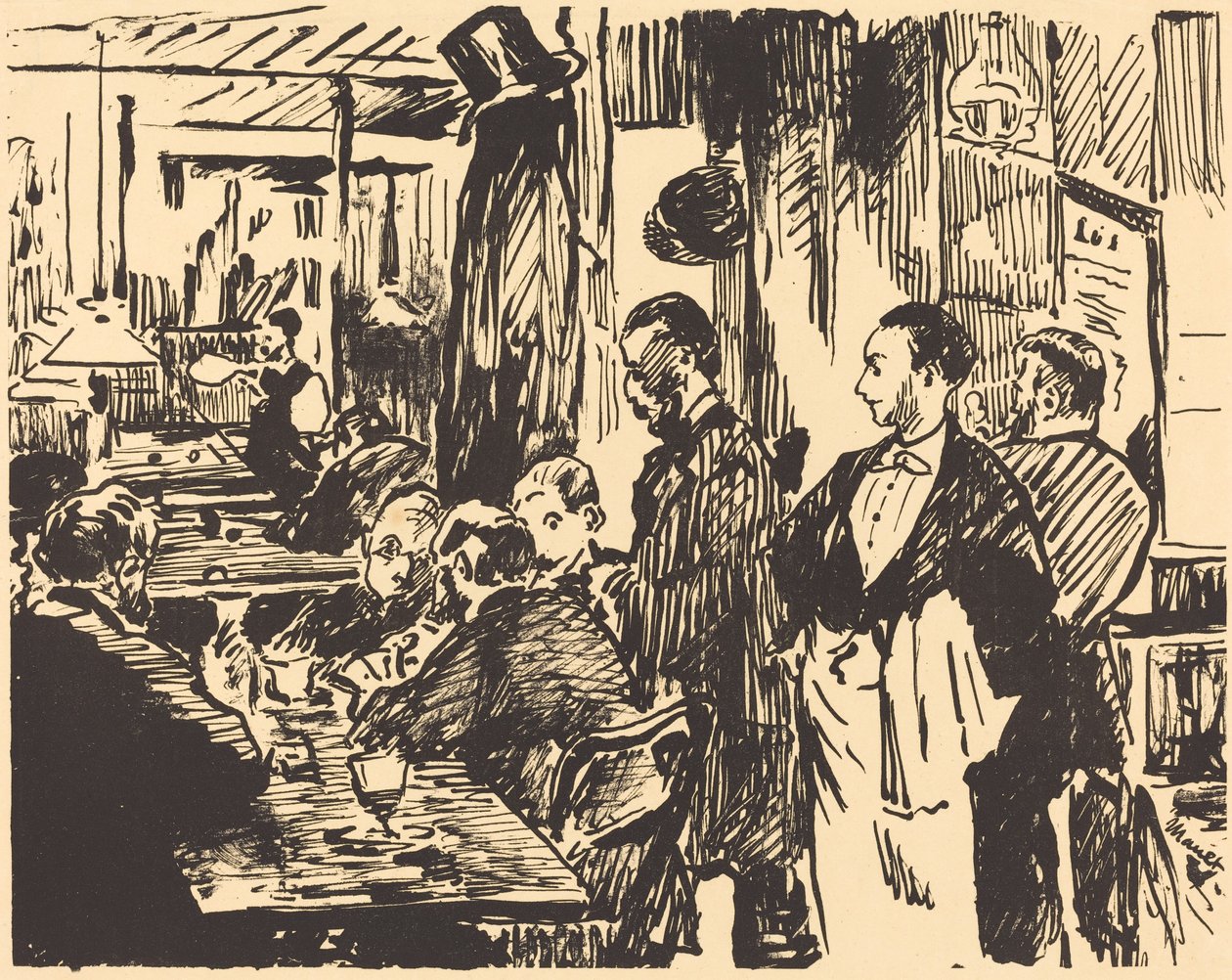 No Café No Café, 1869. de Édouard Manet