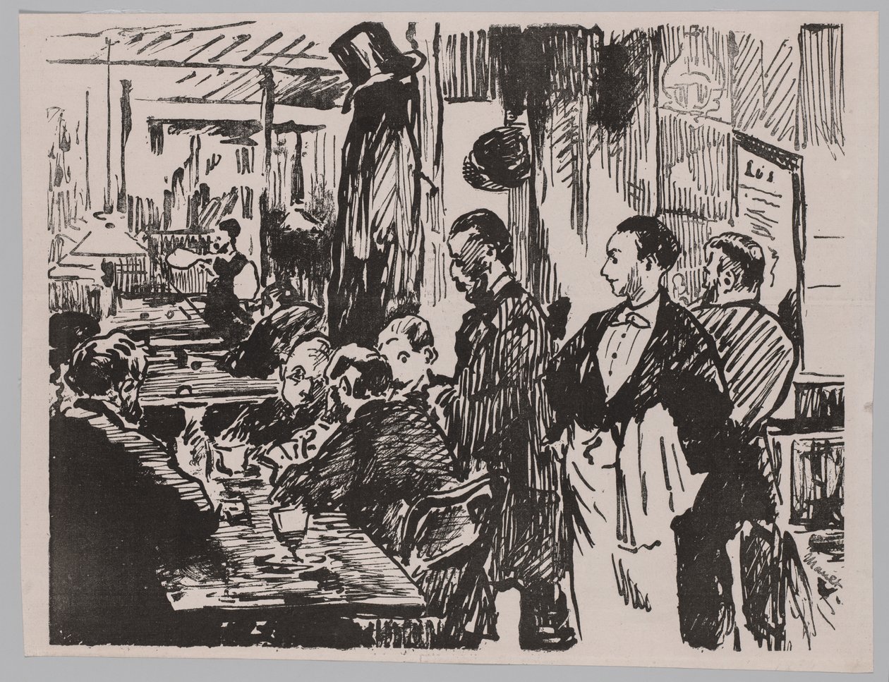 No Café de Édouard Manet