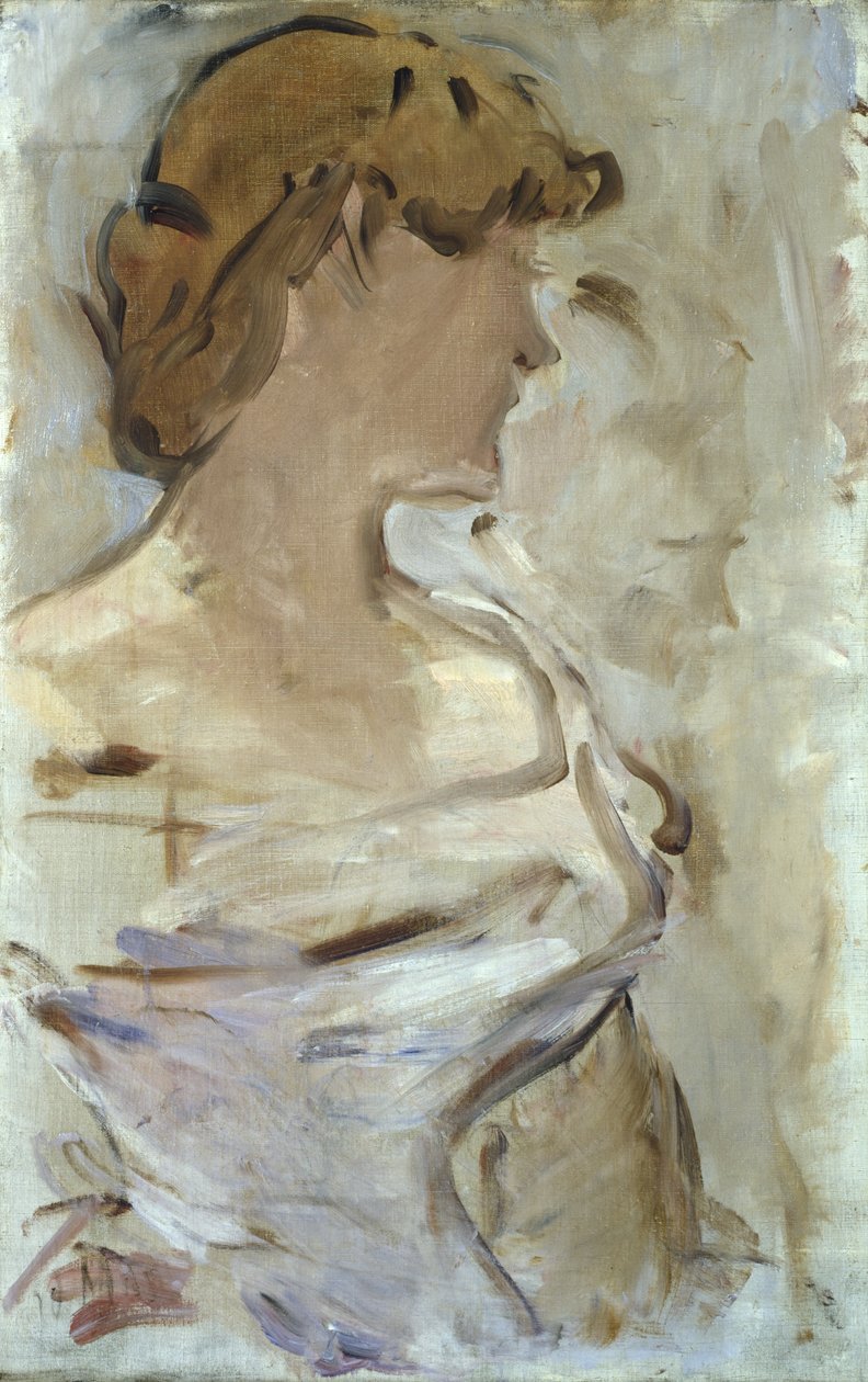 Au Bal - Marguerite de Conflans em Toilette de Bal, 1870-80 de Édouard Manet