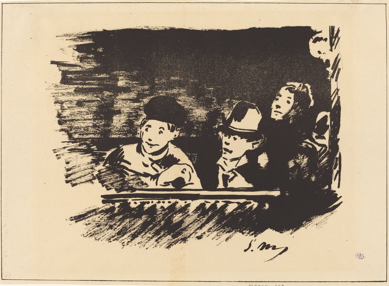 Au Paradis (na varanda) de Édouard Manet