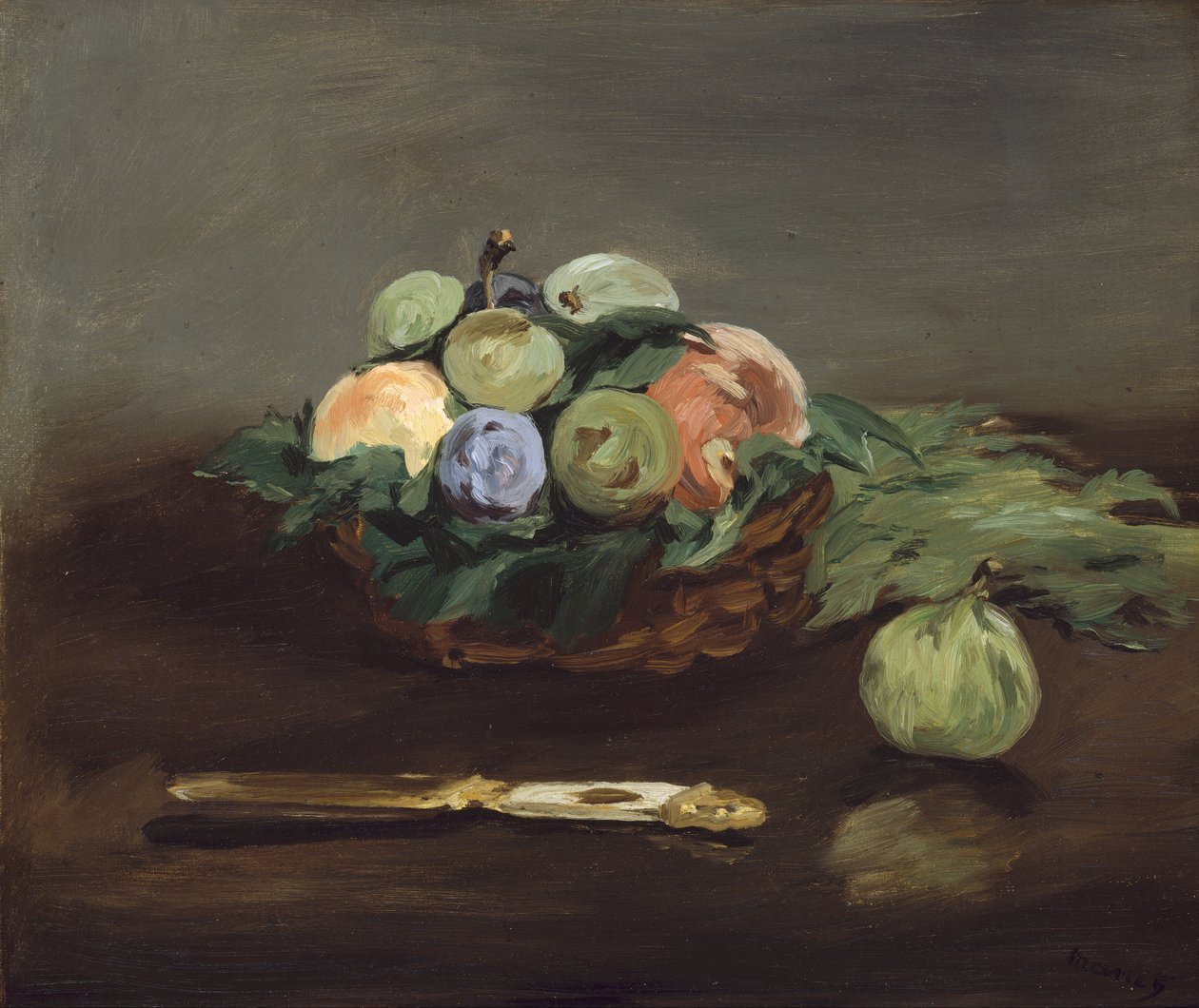 Cesto de fruta de Édouard Manet