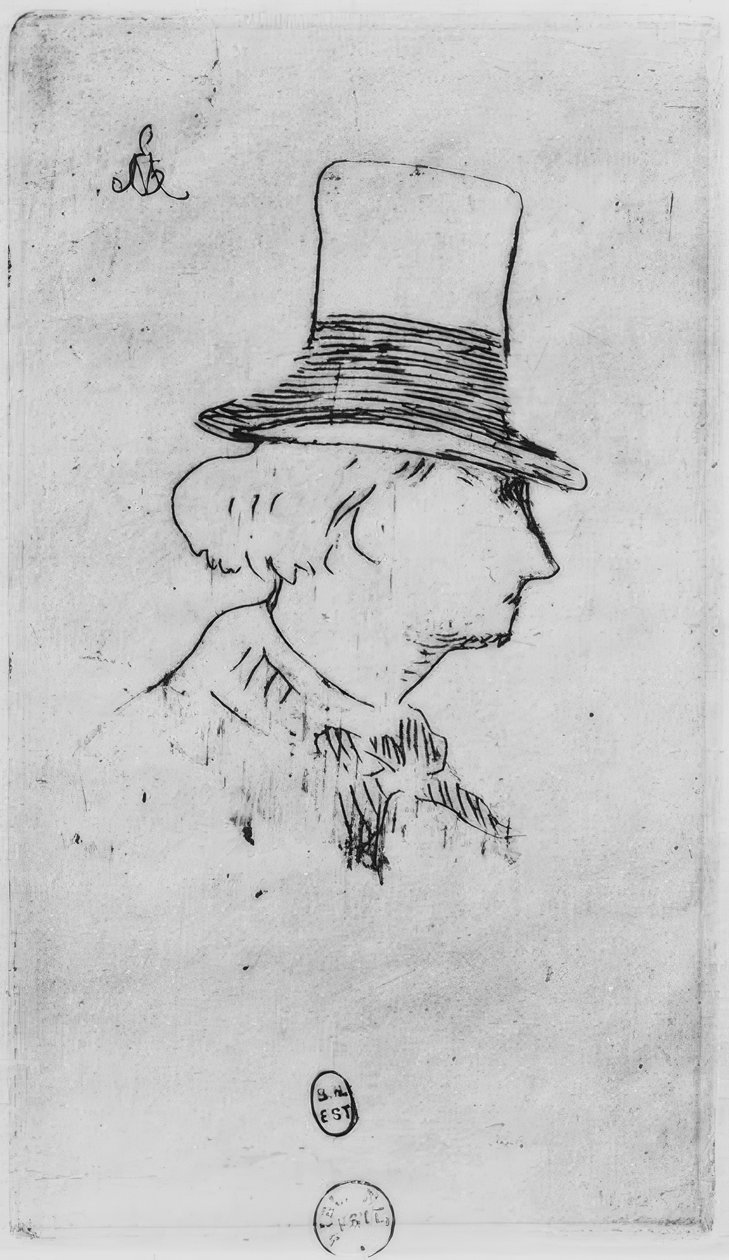 Baudelaire com chapéu de Édouard Manet
