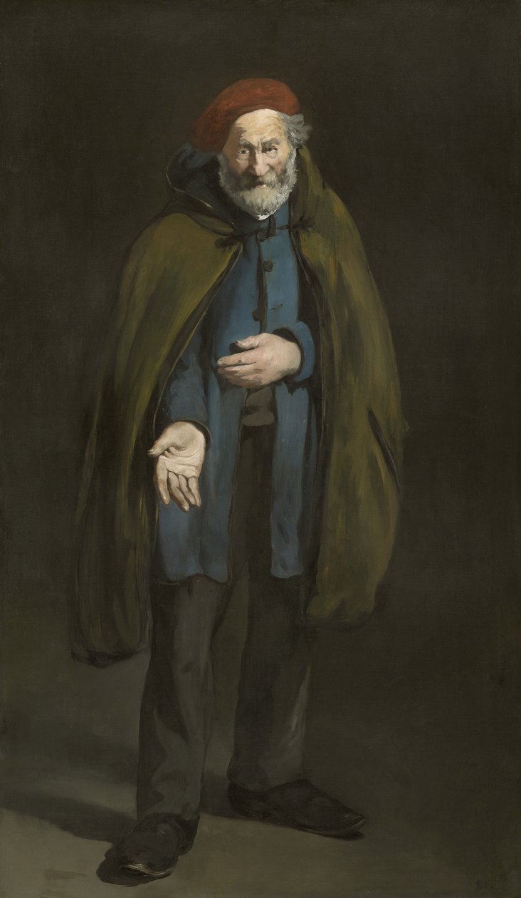 Mendigo com um casaco Duffel de Édouard Manet