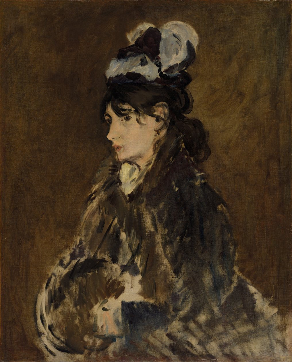 Berthe Morisot, c. 1869-73. de Édouard Manet