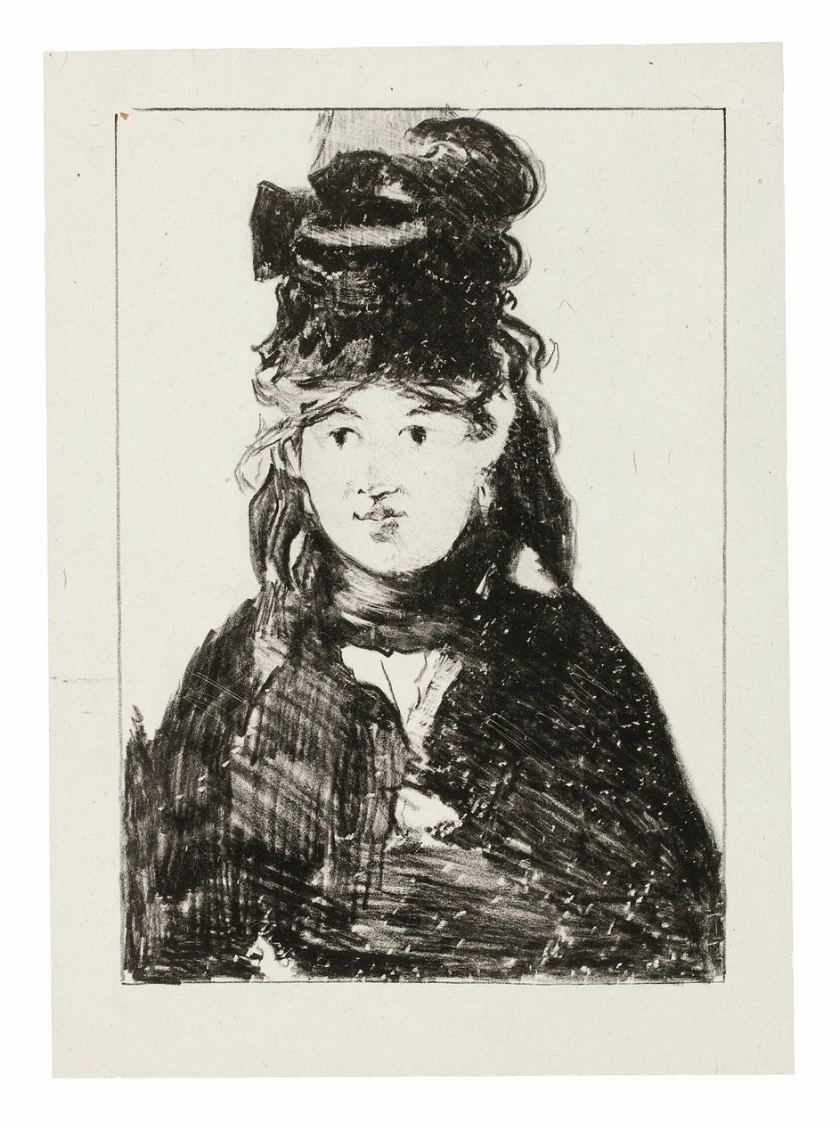 Berthe Morisot em preto de Édouard Manet