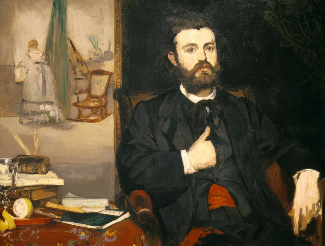 Retrato do poeta Zacharie Astruc de Édouard Manet