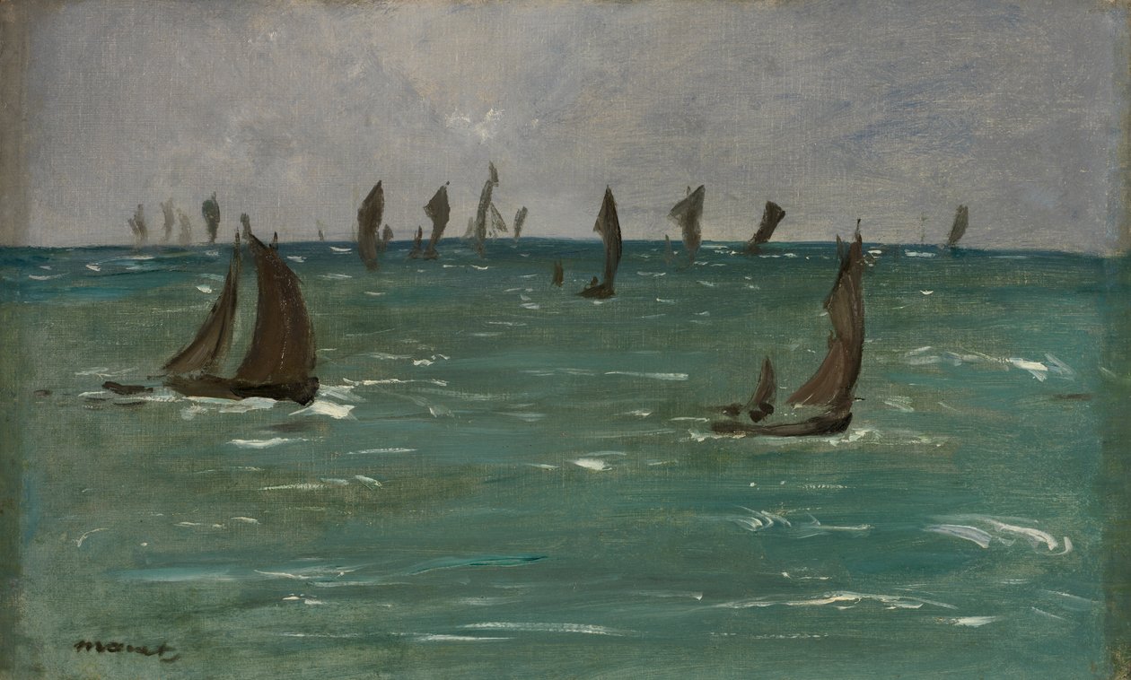 Barcos em Berck-sur-Mer de Édouard Manet