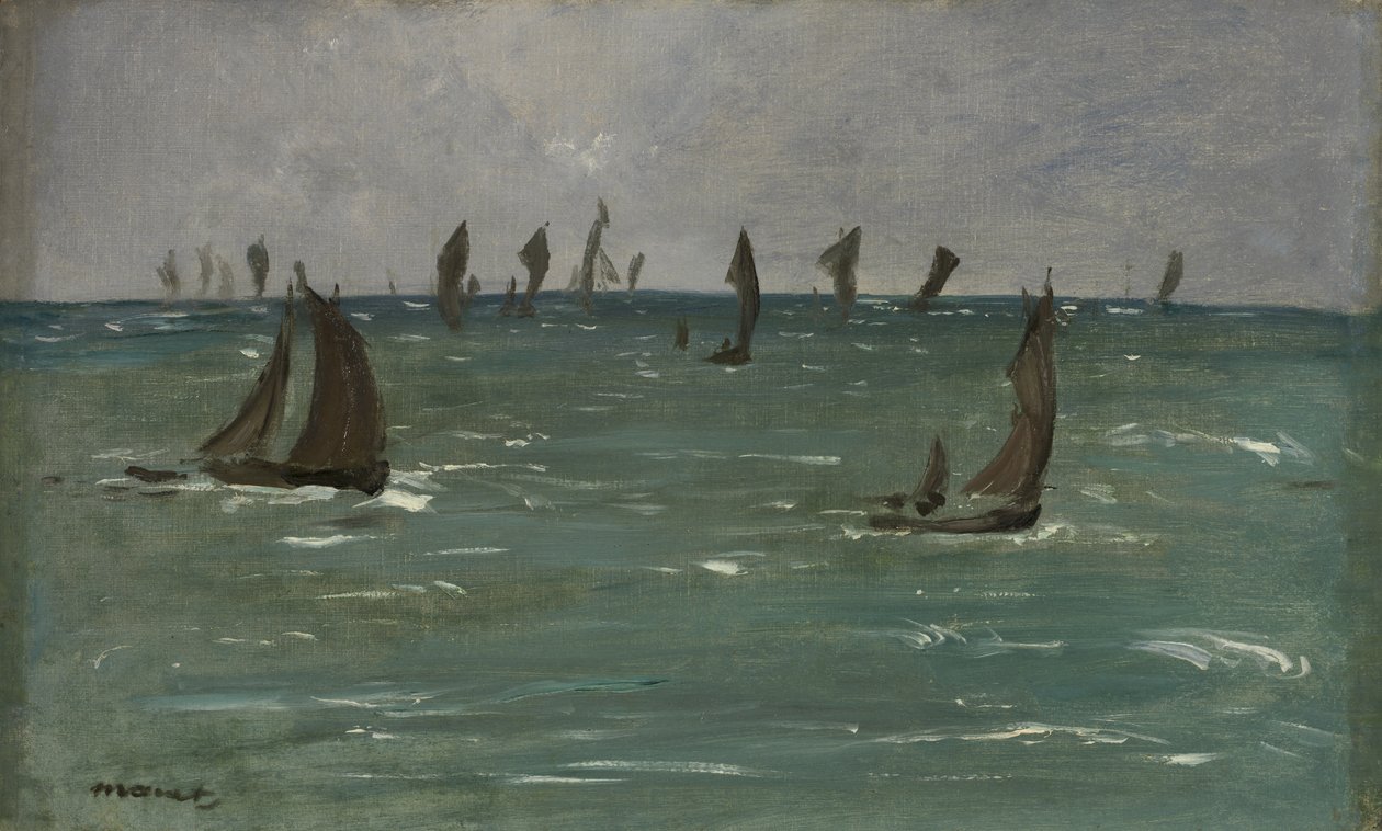 Barcos em Berck-sur-Mer de Édouard Manet