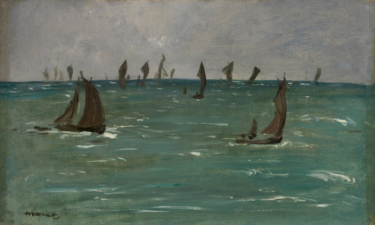 Barcos em Berck-sur-Mer, 1873. de Édouard Manet