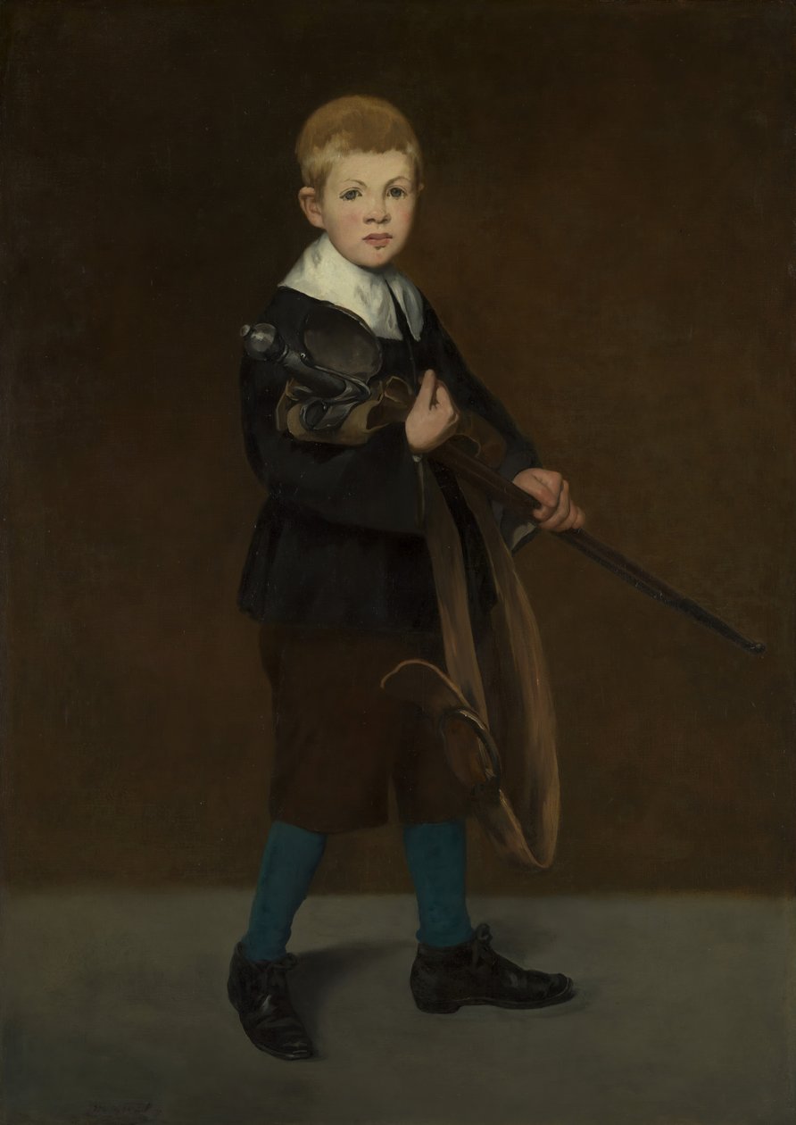 Menino com uma espada, 1861. de Édouard Manet