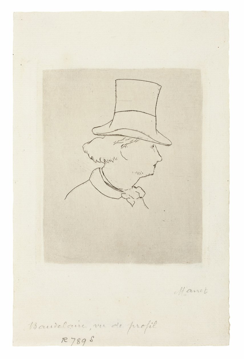 Charles Baudelaire, Em Perfil II de Édouard Manet