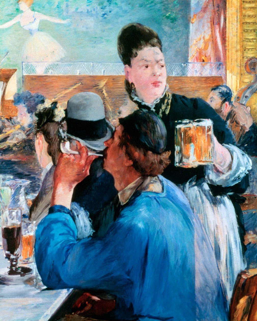 Canto de um concerto de café, 1878-1880 de Édouard Manet