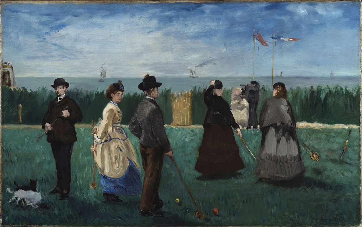 Croquet em Boulogne, c. 1871 de Édouard Manet