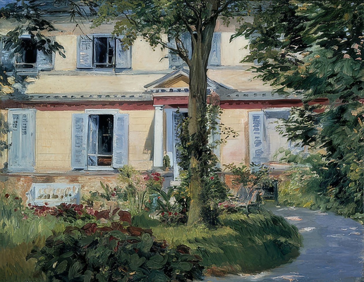 A casa em Rueil. 1882 de Édouard Manet