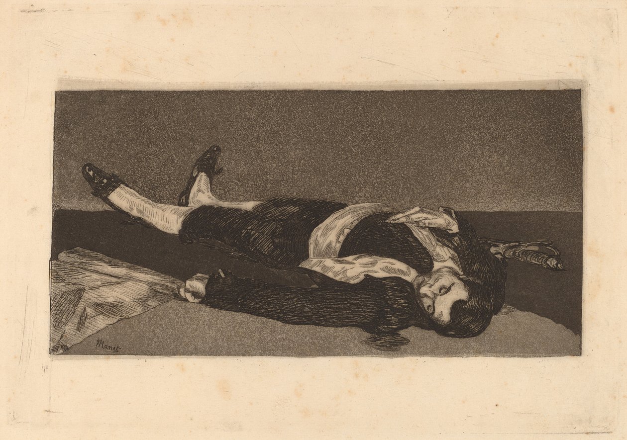 Toreador Morto (Torero mort) de Édouard Manet