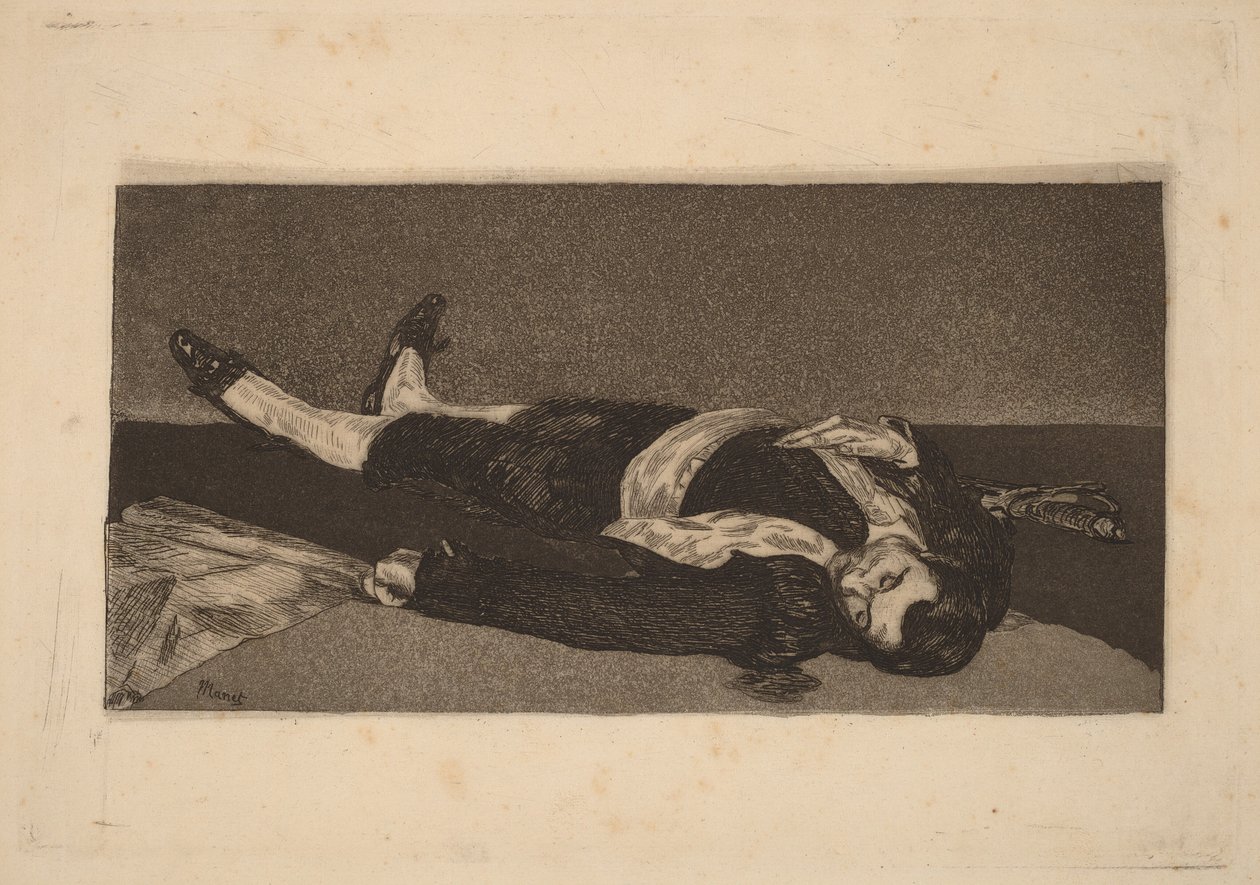 Toureiro morto de Édouard Manet