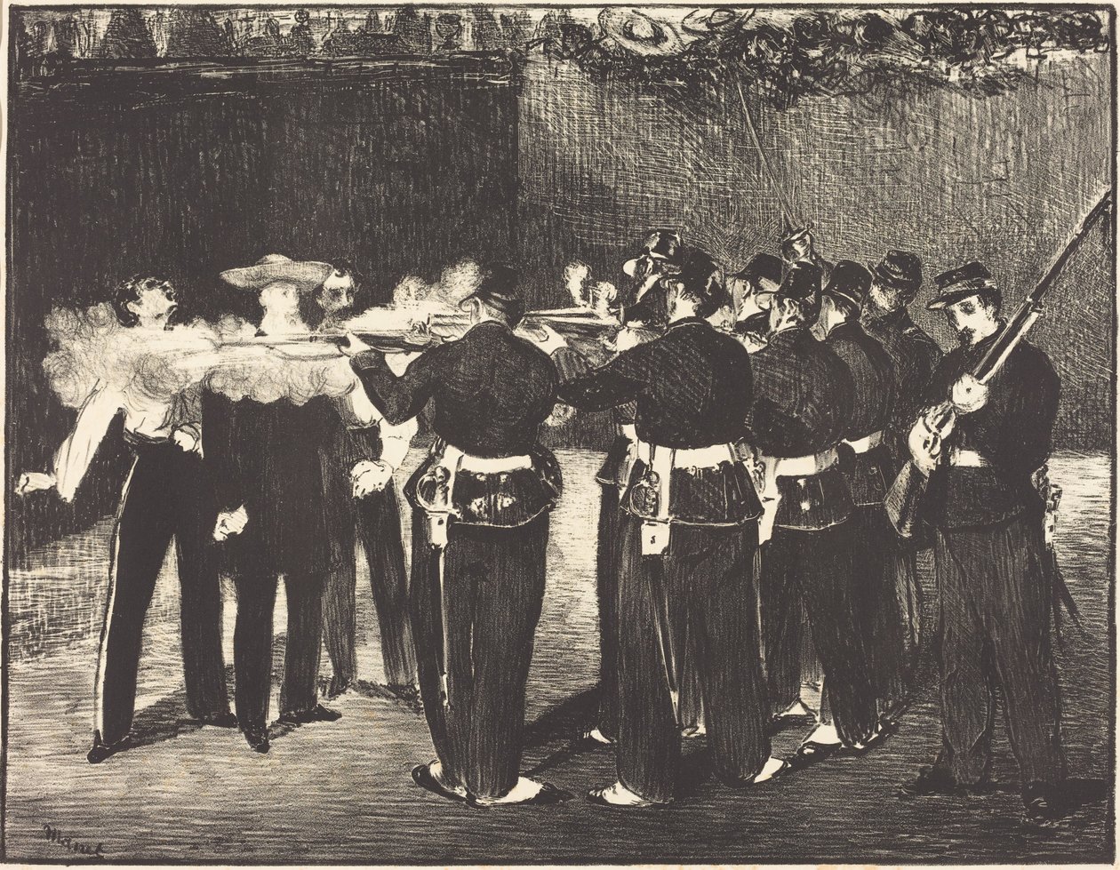 A morte de Maximiliano em Querétaro de Édouard Manet