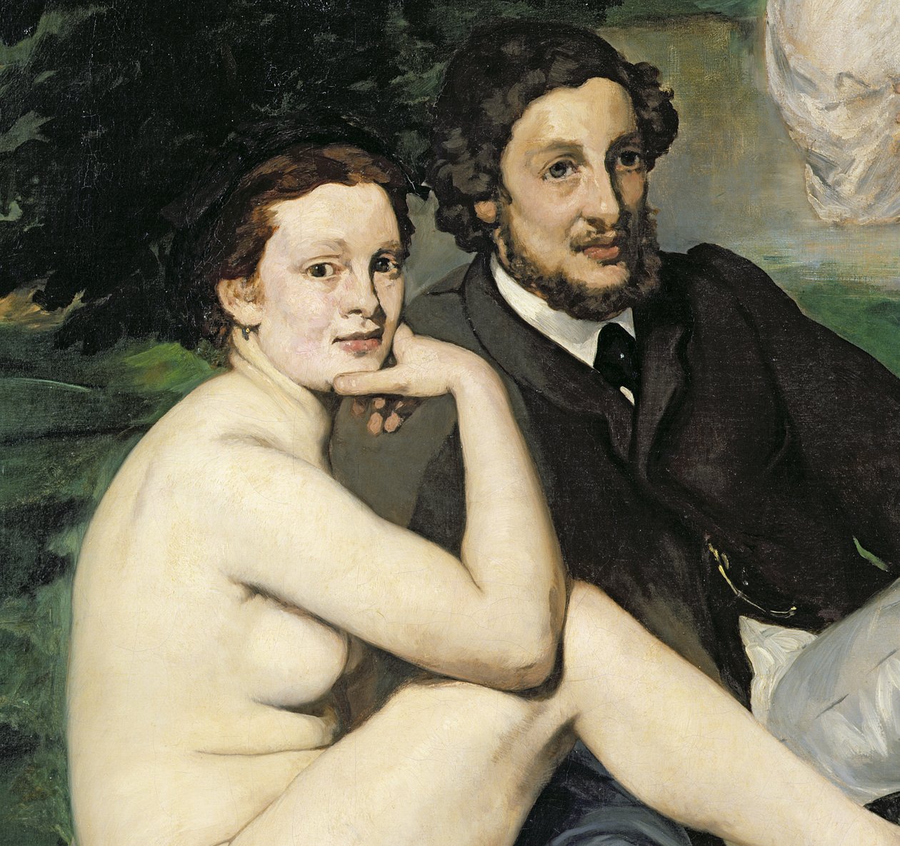 Almoço no Herb, 1863 (detalhe de 2310) de Édouard Manet