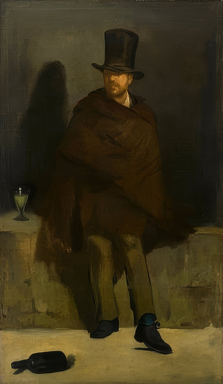 O bebedor de absinto. 1859 de Édouard Manet