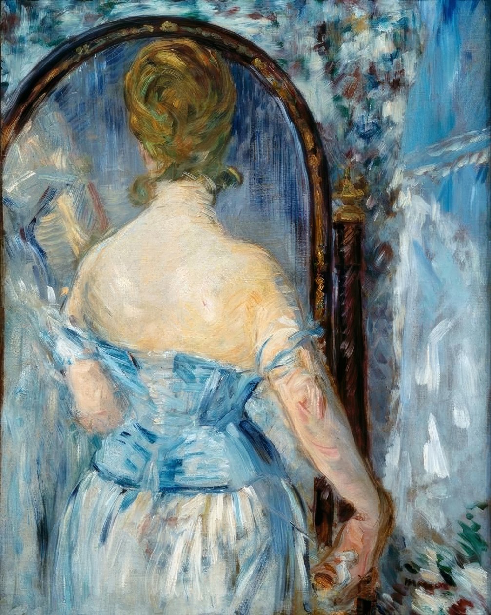 Na frente do gelo de Édouard Manet