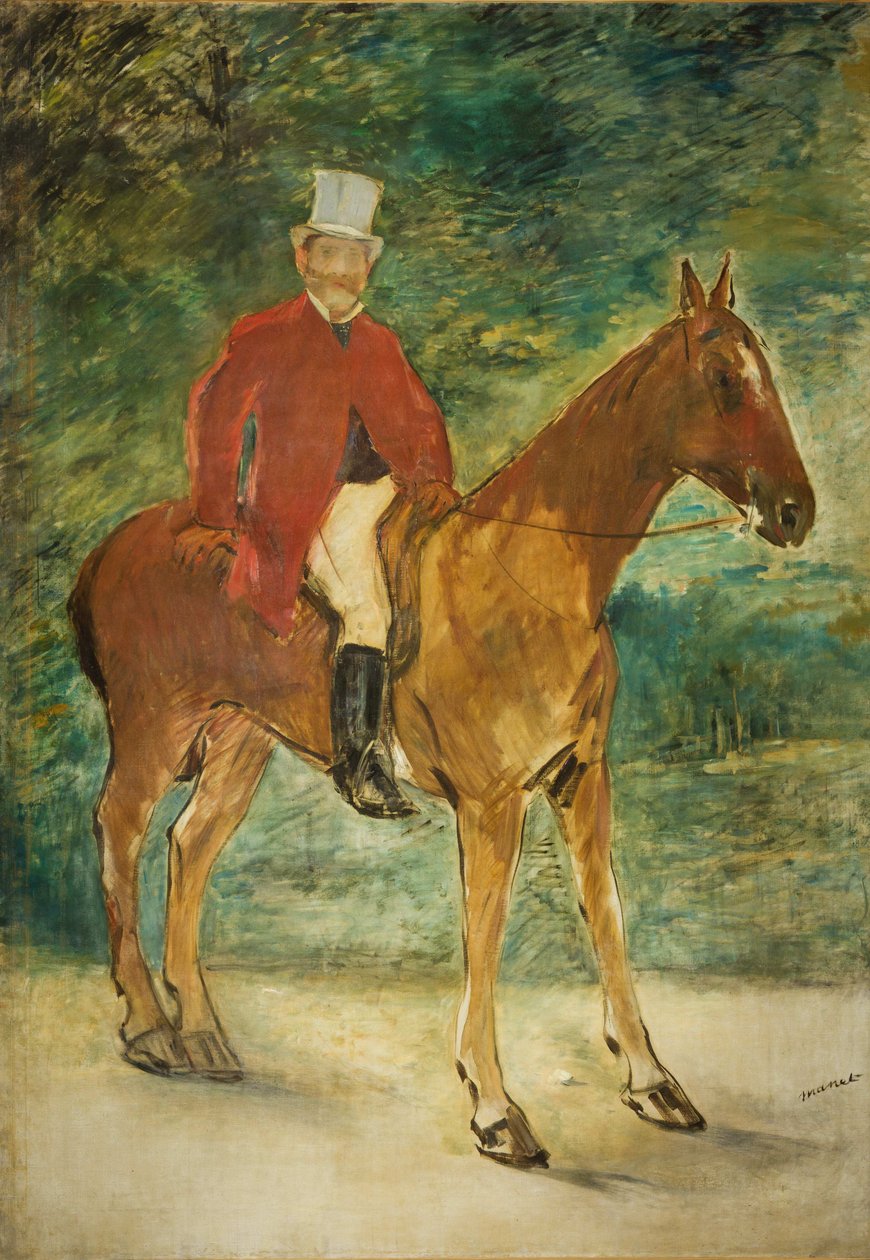 Retrato equestre de Michel Arnaud, 1875. de Édouard Manet