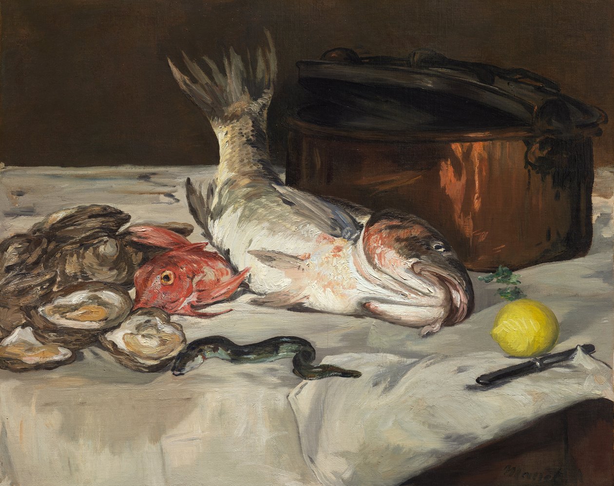 Peixes (Natureza Morta) de Édouard Manet