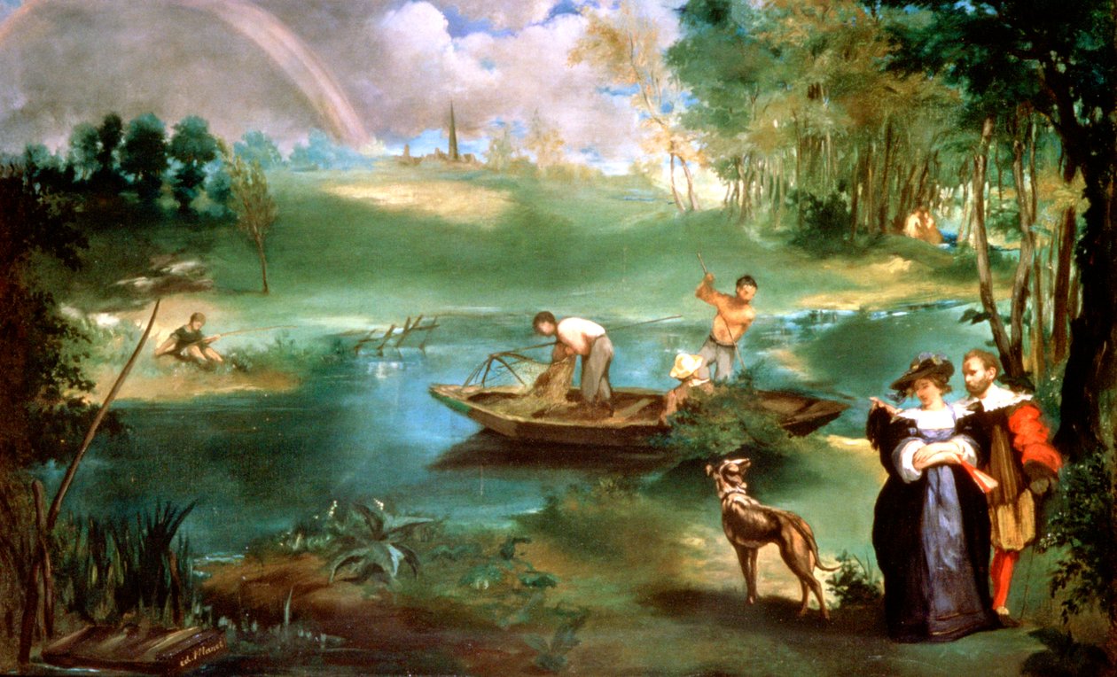 Pescando em St Ouen, 1860-1861 de Édouard Manet