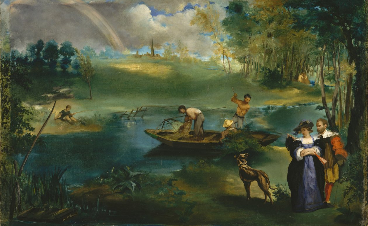 Pesca, c.1862-63 (óleo sobre tela) de Édouard Manet