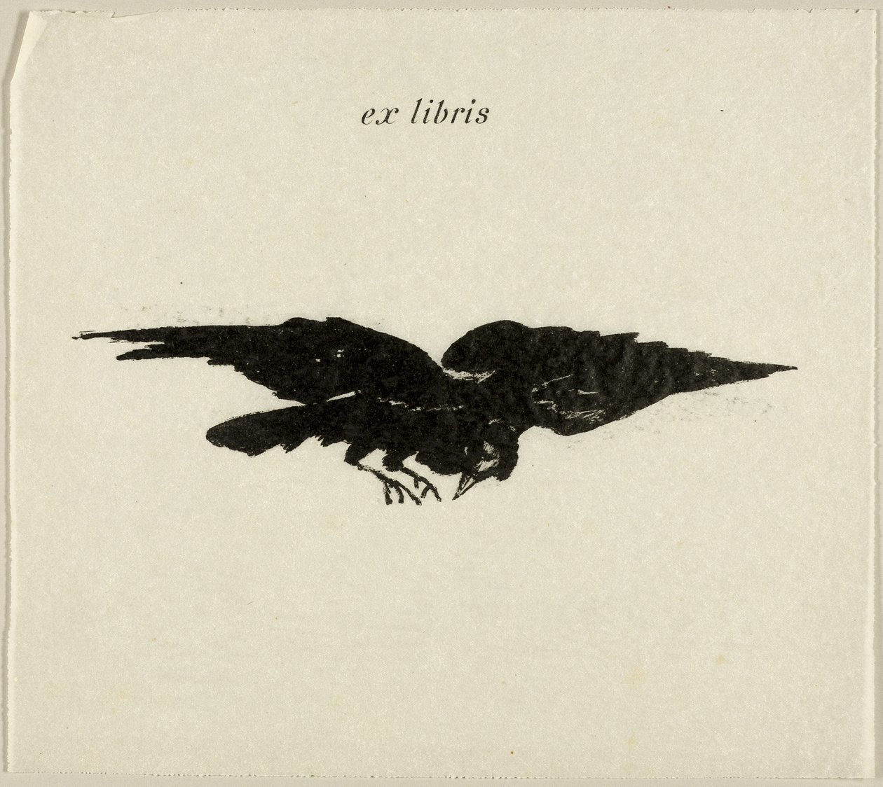Flying Raven: ex libris, de The Raven (Le Corbeau) de Édouard Manet