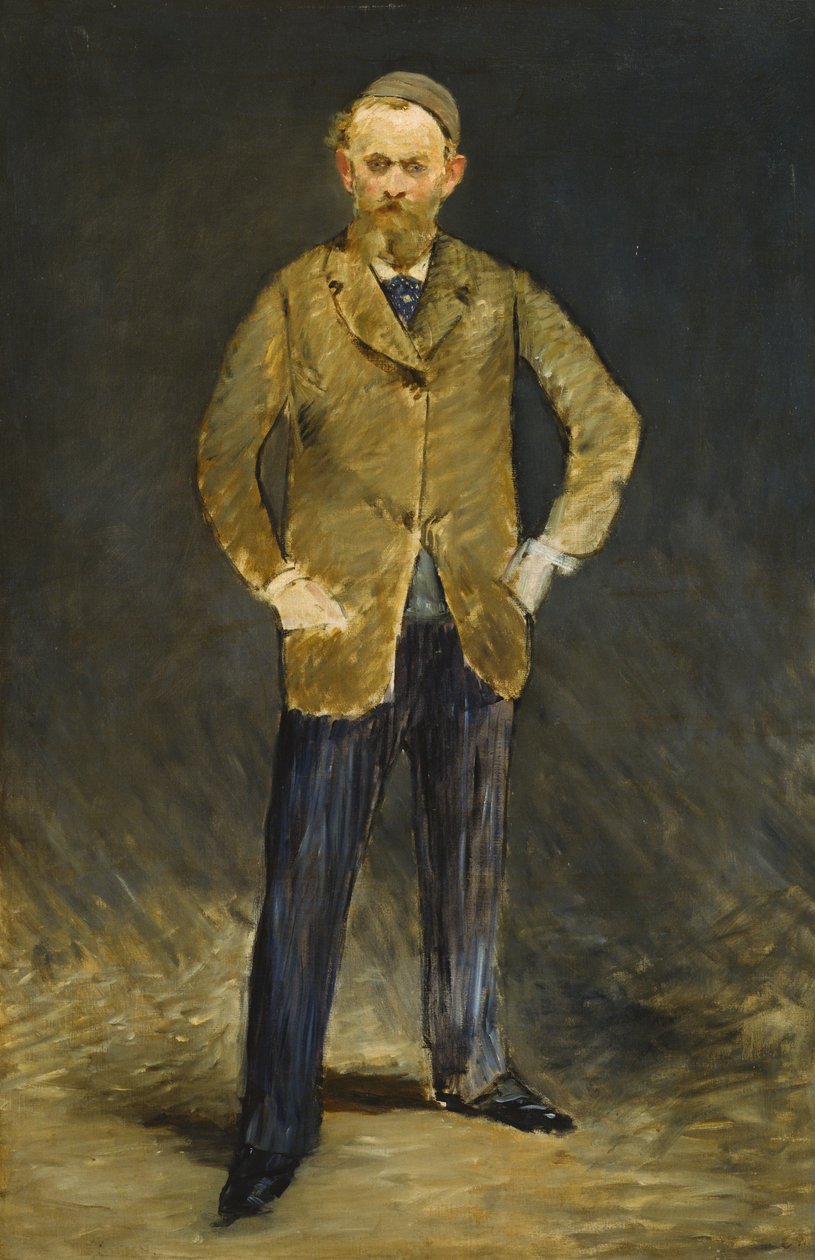 Francês: Autoportrait avec chapeau Autorretrato de Édouard Manet