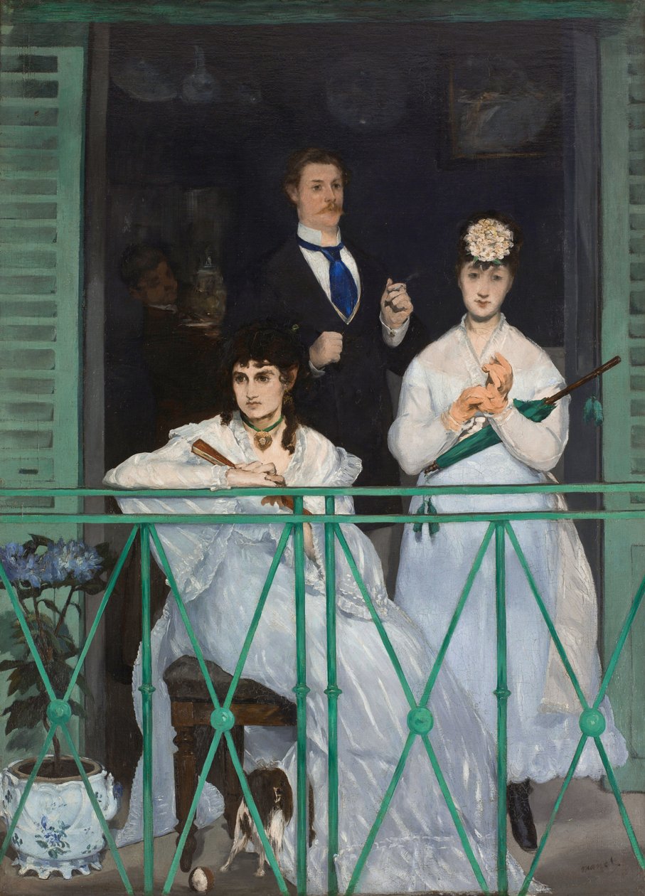 Francês:  Le balcon A varanda de Édouard Manet