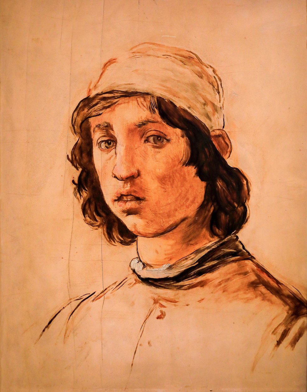 Cabeça de um jovem após o autorretrato de Filippino Lippi de Édouard Manet