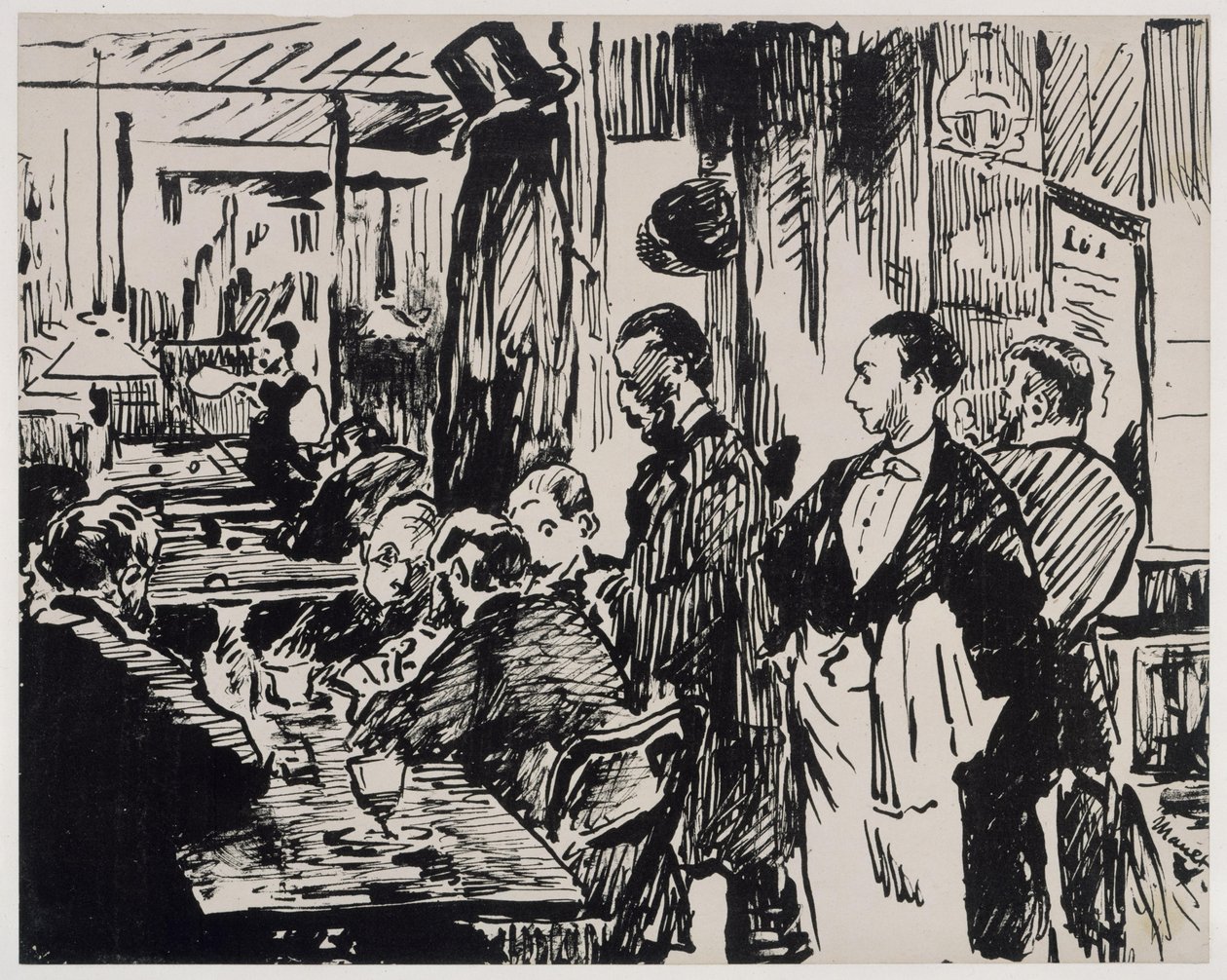 No café (primeira versão) de Édouard Manet