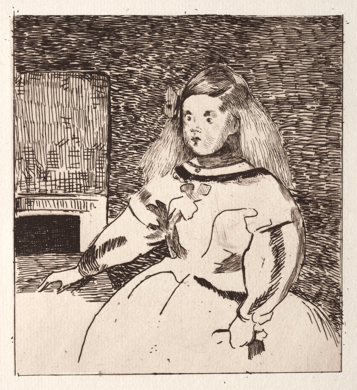 Infanta Margarita, segundo Velázquez de Édouard Manet