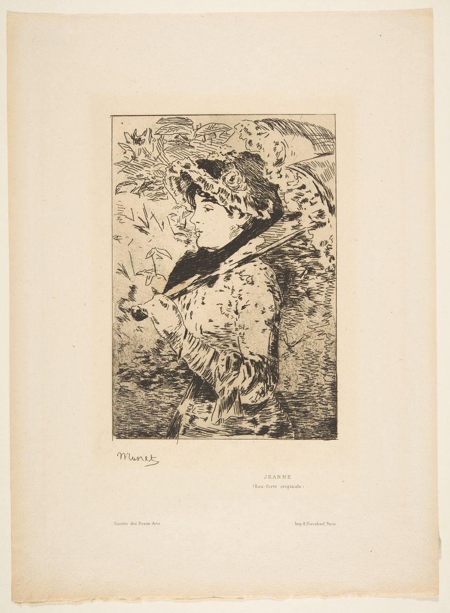 Jeanne, 1882. de Édouard Manet