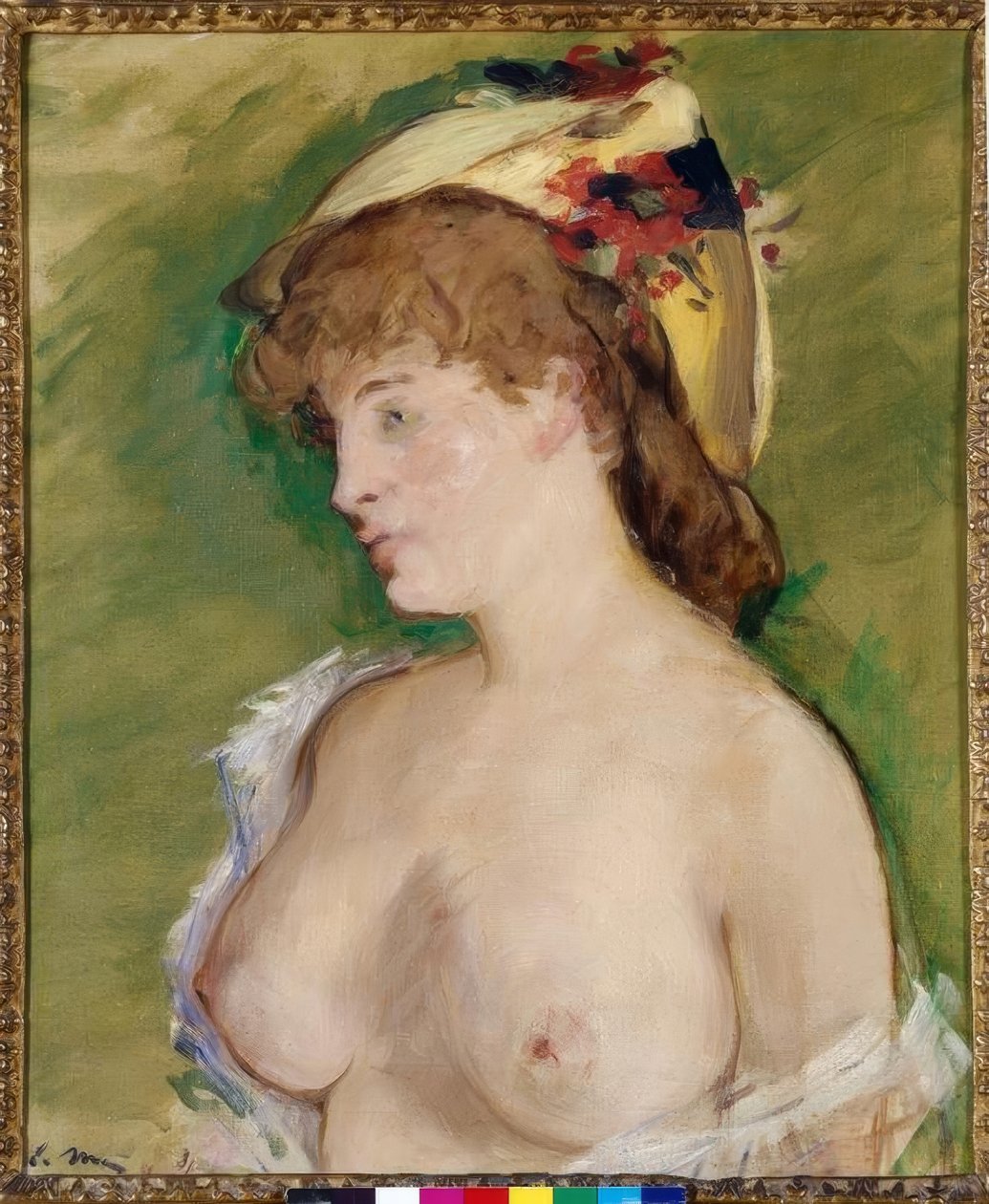 A loira com seios nus de Édouard Manet