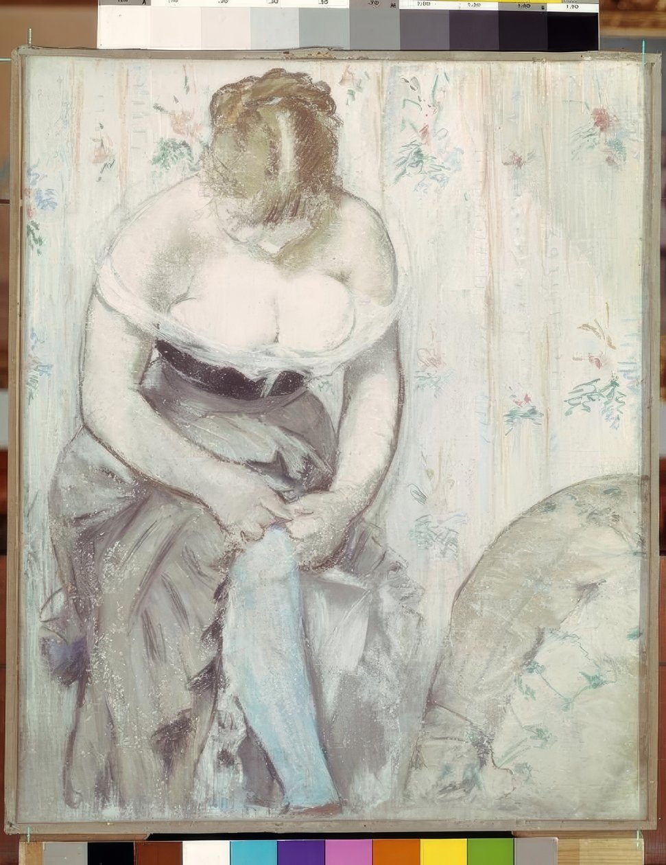 A mulher tem a liga de Édouard Manet