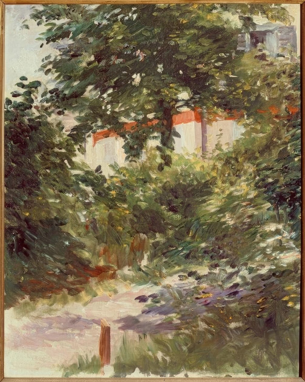 A casa na folhagem de Édouard Manet