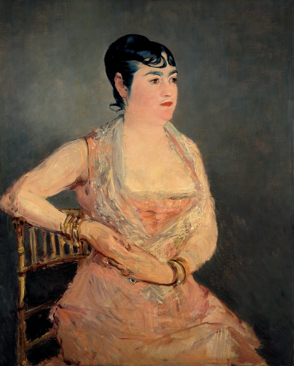 Senhora de rosa La dame en rose, 1879-1881 de Édouard Manet