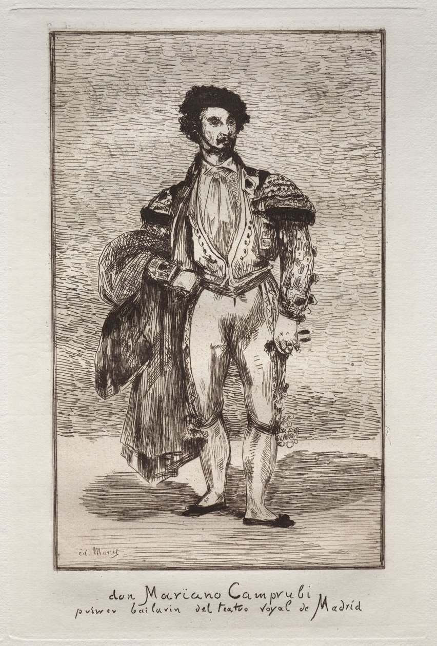 Le Bailarin Don Mariano Camprubi. de Édouard Manet