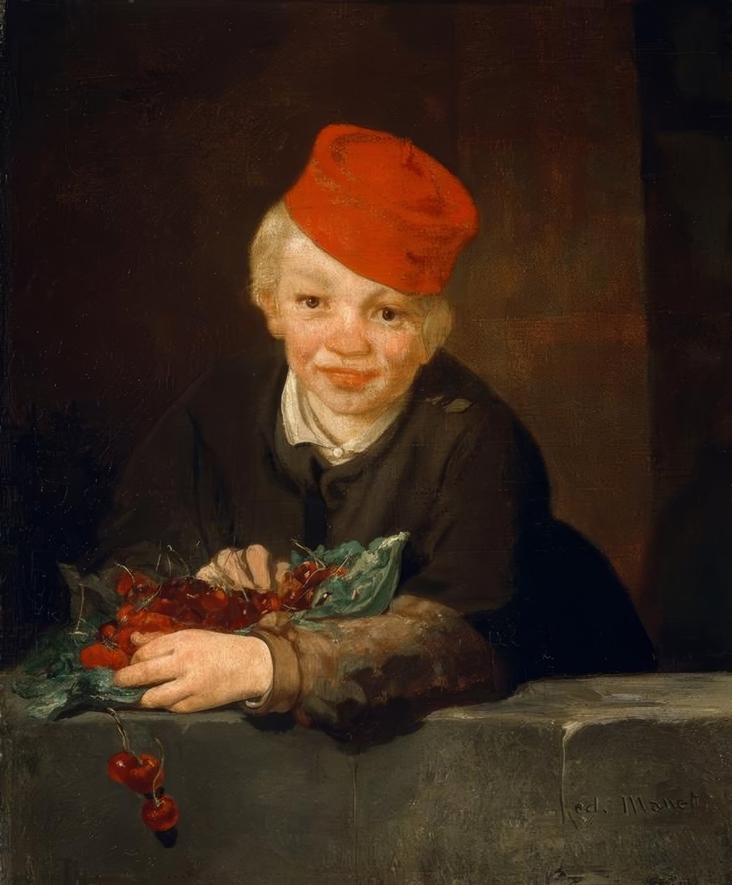 O menino com cerejas de Édouard Manet