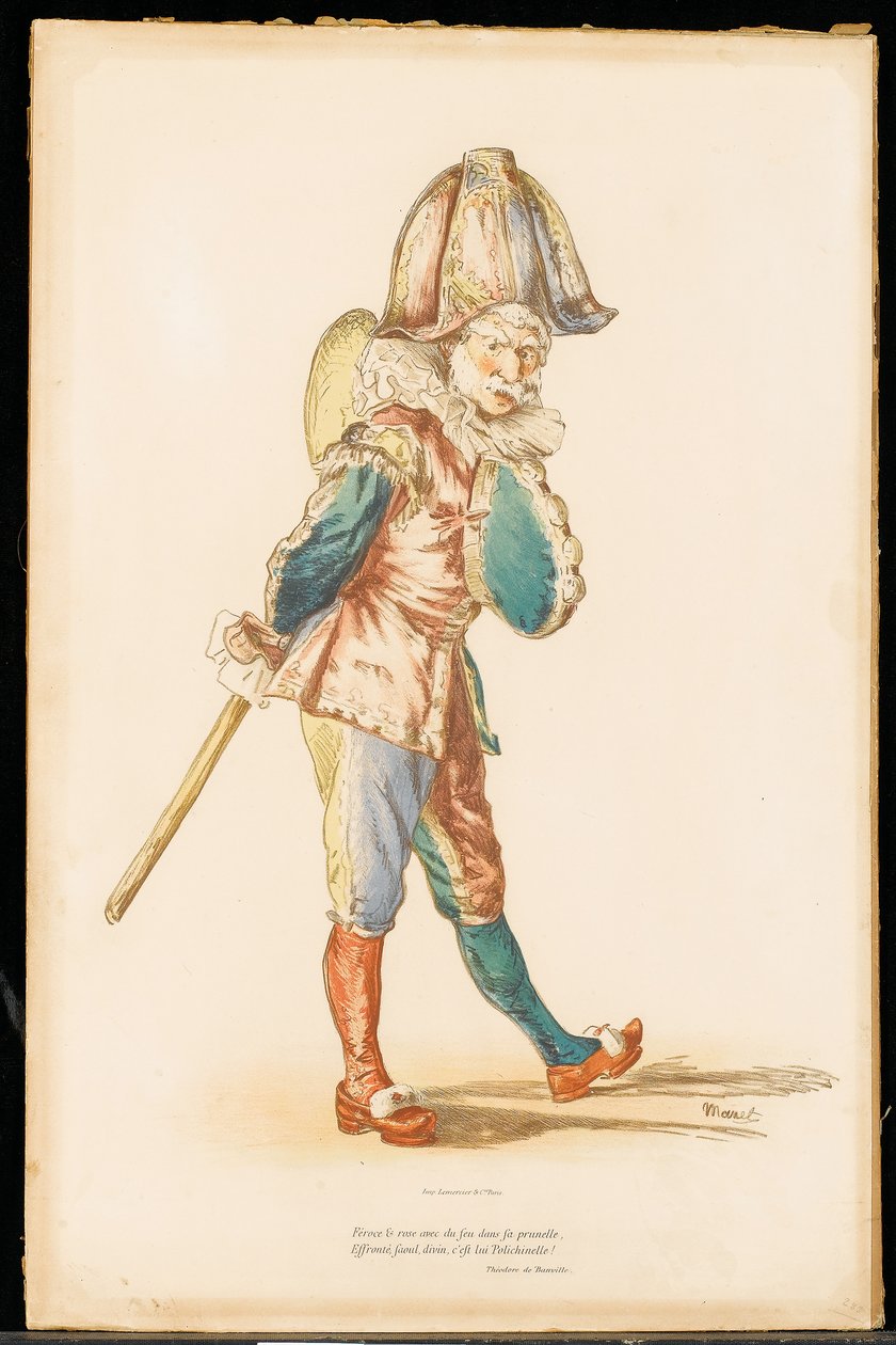 Le Polichinelle, 1874-76 de Édouard Manet