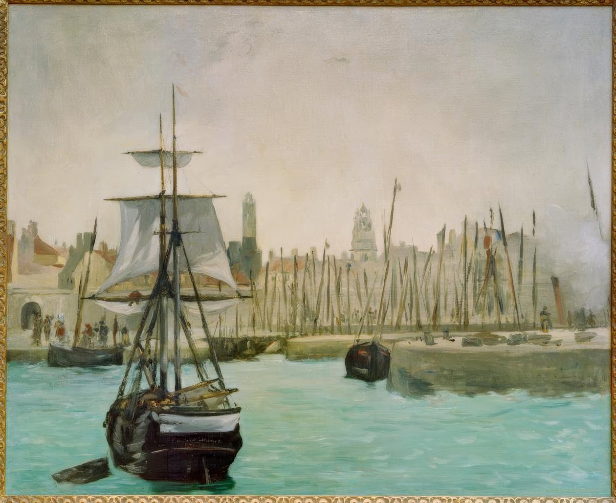 O porto de Calais de Édouard Manet